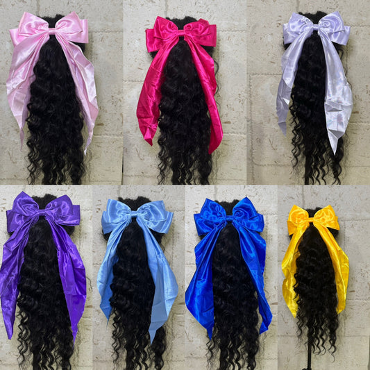 Hair Bow with long string