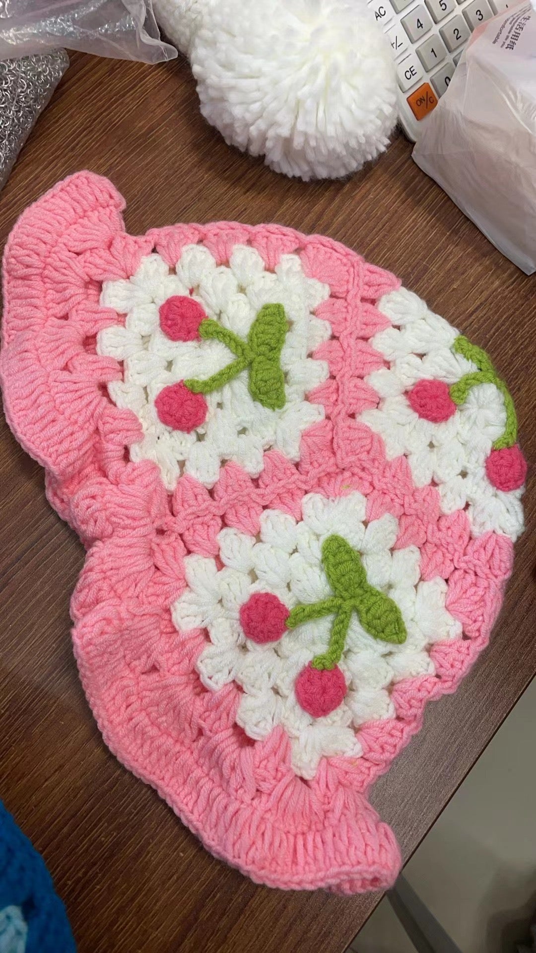 Crochet Knitted Hat