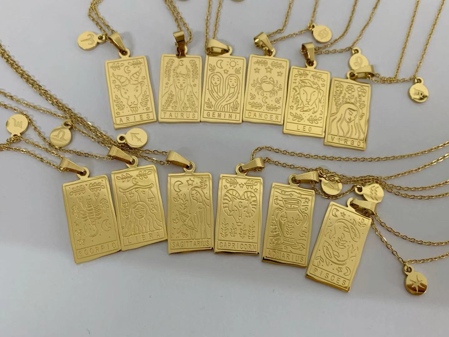 Square Zodiac Pendant