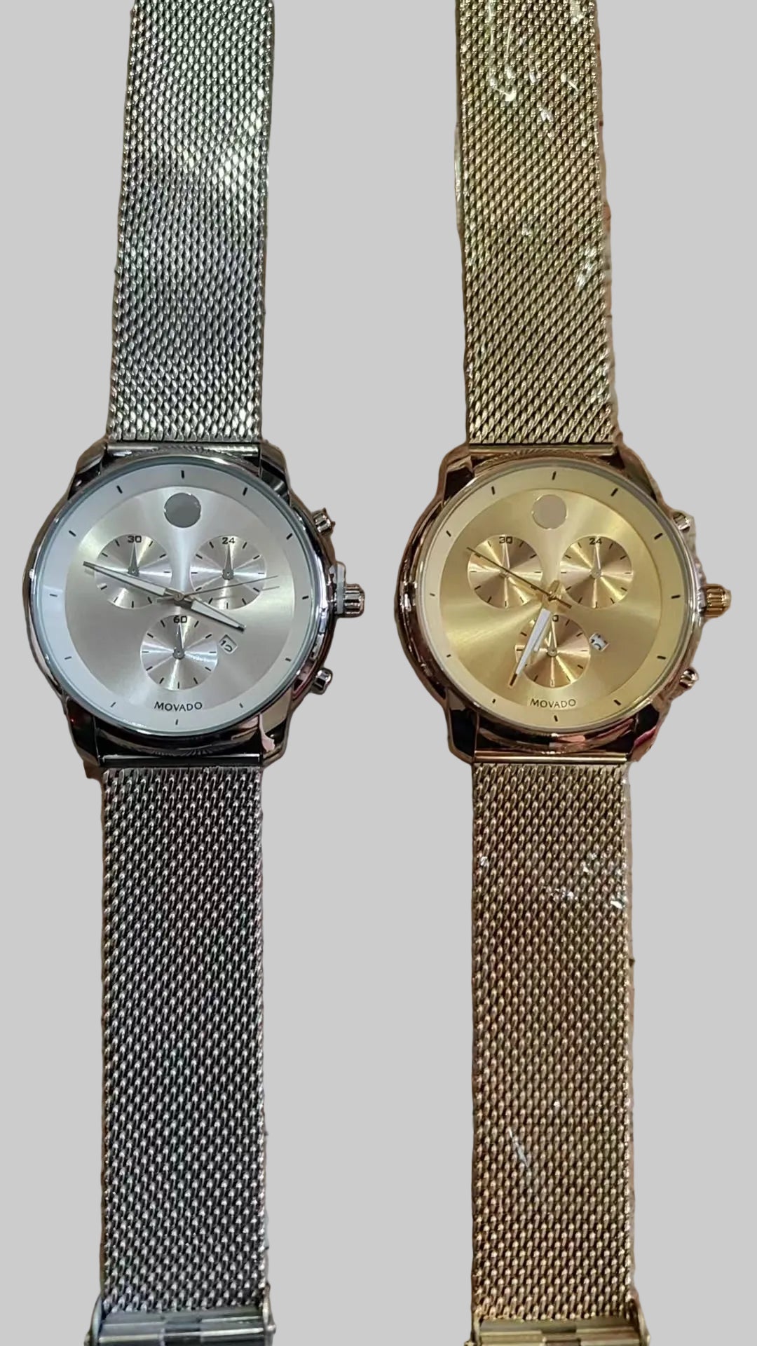 3 Clock Mesh Band